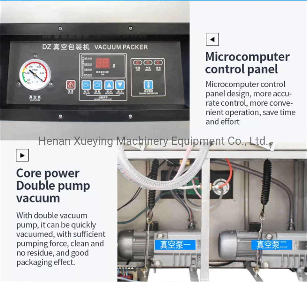 Dz-400/2sb Double Chamber Automatic Vacuum Machine Nut/Fruit/Meat Packaging Machine Vacuum Sealing Sealer