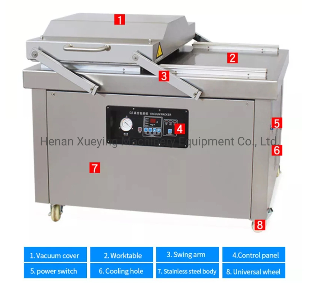 Dz-400/2sb Double Chamber Automatic Vacuum Machine Nut/Fruit/Meat Packaging Machine Vacuum Sealing Sealer