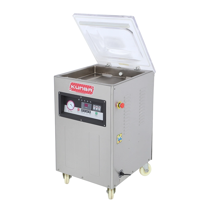 KunBa Dz-400 Single Chamber Vacuum Sealer Packaging Machine for Apparel Food Beverage Commodity Chemical